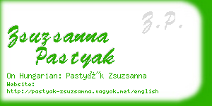 zsuzsanna pastyak business card